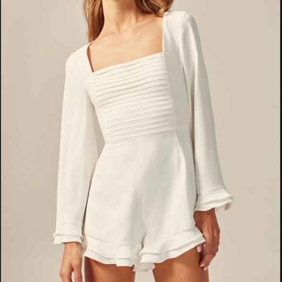 C/MEO COLLECTIVE Pants - AUGMENT PLAYSUIT IVORY